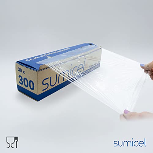 Rollos film alimentación transparente 30x300 - Pack 2 rollos - SUMICEL