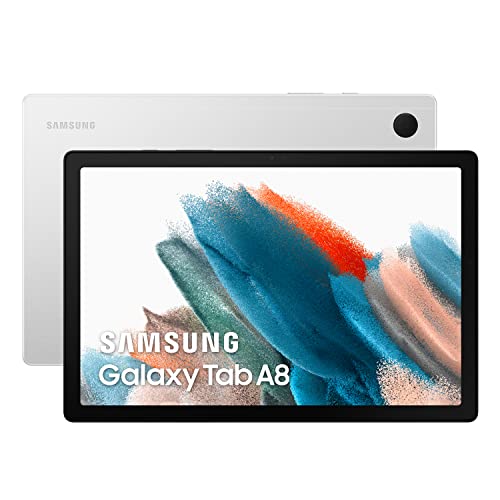 Samsung Galaxy Tab A8 - Tablet de 10.5”, 128GB, Wifi, Android, Color Silver (Versión Española)