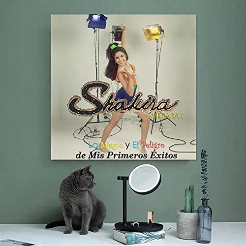 Shakira La Magia Y El Peligro De Mis Primeros Éxitos - Póster de lienzo para pared (30 x 30 cm)