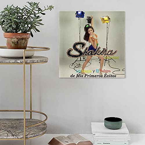 Shakira La Magia Y El Peligro De Mis Primeros Éxitos - Póster de lienzo para pared (30 x 30 cm)