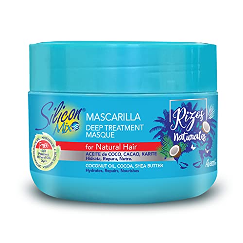 Silicon Mix Rizos Naturales Mascarilla De Tratamiento En Profundidad 225g – Mascarilla Para Pelo Rizado, Ondulado Y Encrespado - Hidrata, Nutre, Repara