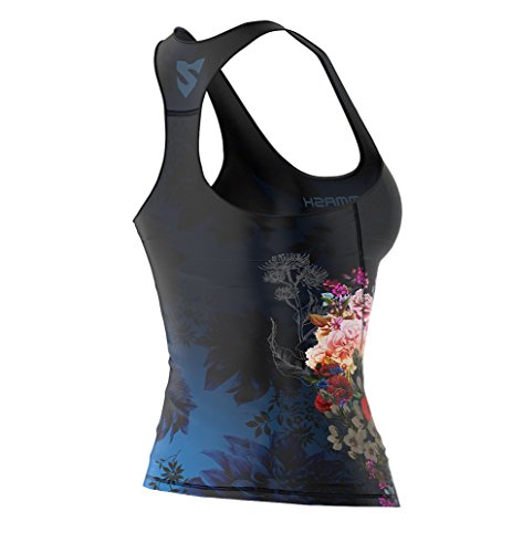 SMMASH Muerte Sport Top Tank para Mujer, Camiseta de Tirantes Deportivas, Camiseta sin Manga para Fitness, Yoga, Formación, Material Transpirable y Antibacteriano, (M)