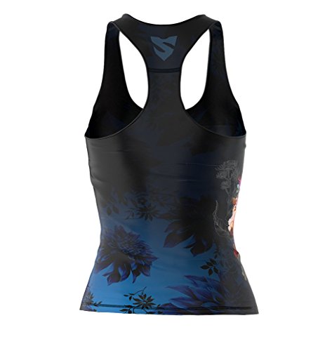 SMMASH Muerte Sport Top Tank para Mujer, Camiseta de Tirantes Deportivas, Camiseta sin Manga para Fitness, Yoga, Formación, Material Transpirable y Antibacteriano, (M)
