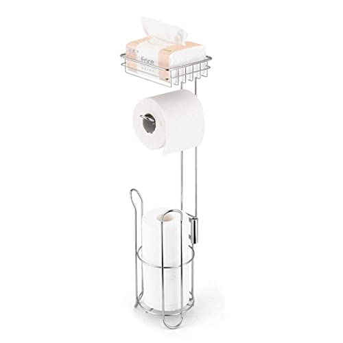 Soporte para Papel higiénico Soporte para Papel higiénico Comercial Dispensador de Papel higiénico de Acero Inoxidable Soporte para Papel higiénico para baño Porta teléfono Estante de almace