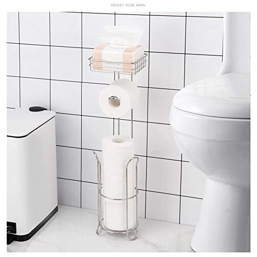 Soporte para Papel higiénico Soporte para Papel higiénico Comercial Dispensador de Papel higiénico de Acero Inoxidable Soporte para Papel higiénico para baño Porta teléfono Estante de almace