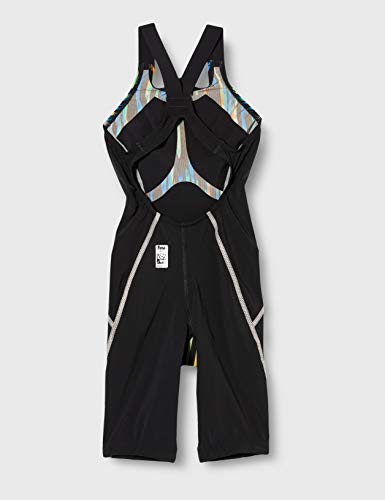 Speedo Fastskin Junior LZR Racer X Openback Kneeskin Jf Traje De Baño, Niñas, Black/Chroma Blue/Brilliant Blue, 30