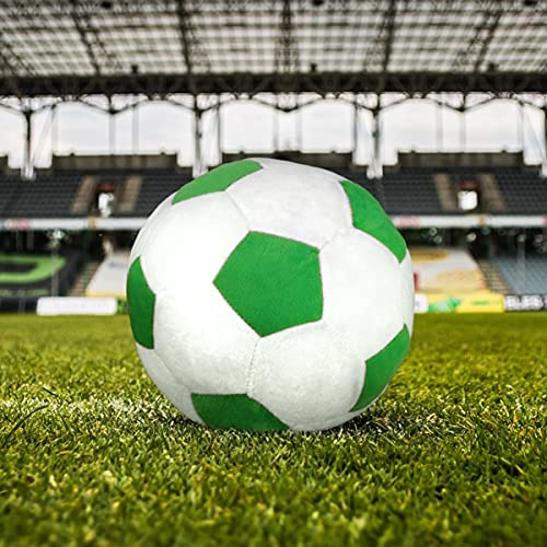 Toddmomy Pelotas de Fútbol de Peluche Peluche Peluche de Fútbol Peluche de Fútbol Almohada Balón de Fútbol Pelota de Juguete Relleno de Fábil Ball para Niños 23 Cm (Verde)