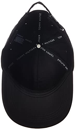 Tommy Hilfiger TH Established Cap Gorro/Sombrero, Black, Taille Unique para Hombre