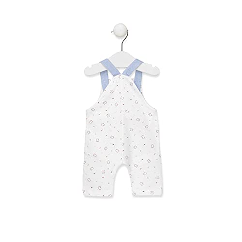 TOUS BABY - Peto de tirantes largo, estampado Chill para tu Bebé. (6-12 meses)