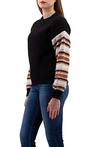 TOUS LES JOURS Camiseta Melia de manga Fancy Stripes Negro S