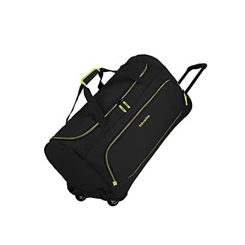 Travelite Bolsa de Viaje, Trolley de 2 Ruedas, Talla L, Serie de Equipaje Basics Fresh, Blanda, Diseño Deportivo, 71 cm, 89 Litros, Negro