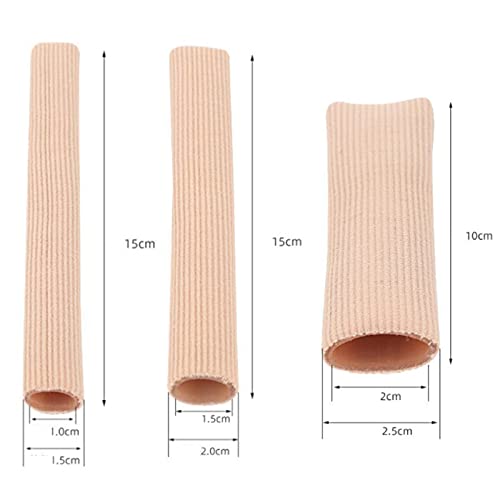 Tubos de Dedo de Pie Protectores para Evitar Rozaduras Gel Suave Tubos de Amortiguación de Dedos de Pie Almohadillas de Gel Suave Para Ampollas Gel Suave para Callos Ampollas Callosidades (3 Piezas)