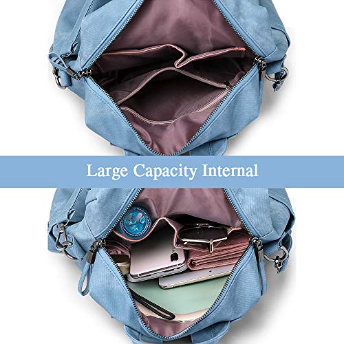 UBaymax Mochilas Mujer de Cuero PU,Mochila Casual de Moda,Bolso Mochila Monedero de Sintético,Bolsa de Hombro Escuela Viaje Compras Señoras,Moda Regalo para para Mujer,Gran Capacidad