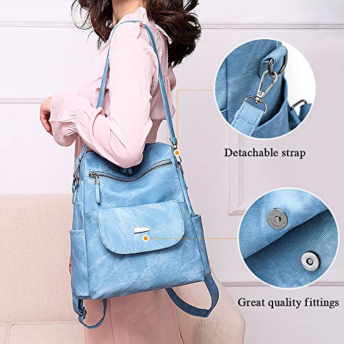 UBaymax Mochilas Mujer de Cuero PU,Mochila Casual de Moda,Bolso Mochila Monedero de Sintético,Bolsa de Hombro Escuela Viaje Compras Señoras,Moda Regalo para para Mujer,Gran Capacidad