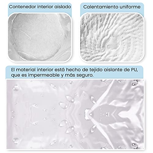 Ulable La Gorra Para El Cuidado Del Pelo,Tratamiento Térmico Para Cabello Eléctrico,Cuidado del Cabello en el Hogar (Rojo)
