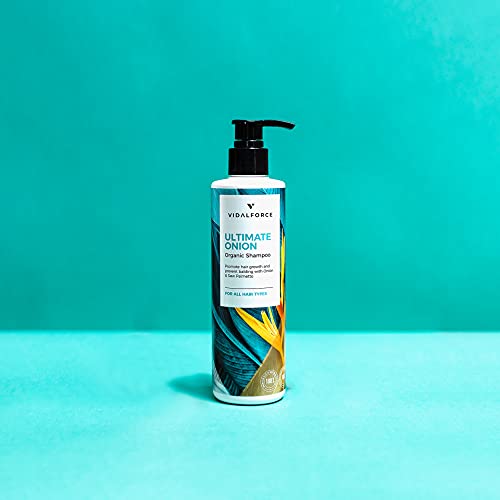 ULTIMATE ONION. Champu cebolla con 22 Activos Naturales y Ecológicos - Cargados de vitaminas para el cabello y aceites esenciales naturales. Champu anticaida mujer/hombre I Crecimiento cabello I