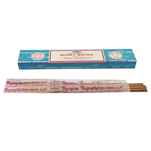 Varillas de incienso Satya Nag Champa, muchos aromas, 12 unidades de 15 g, MONEY MATRIX