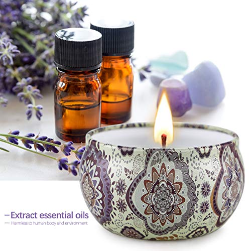 Velas Juego de 8 velas perfumadas para regalo para el día de San Valentín para mujeres, velas de soja para el hogar, velas pequeñas de 2.5 oz, perfectas para hombres, regalos de cumpleaños para niñas