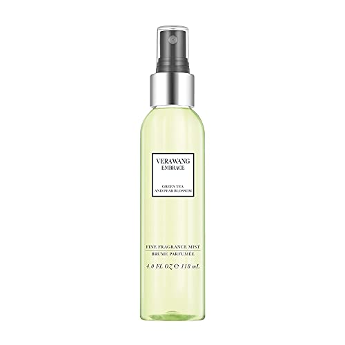 Vera Wang Fragancia de niebla corporal para mujer, té verde y flor de pera, 240 ml