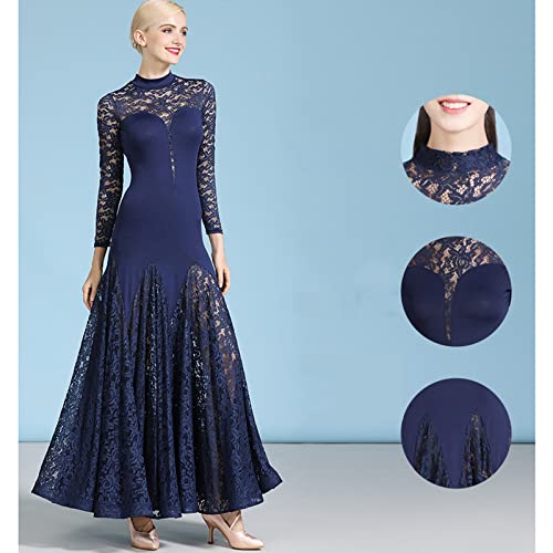 Vestido de baile de mujer Walzer moderno de rendimiento para baile de competición