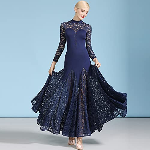 Vestido de baile de mujer Walzer moderno de rendimiento para baile de competición
