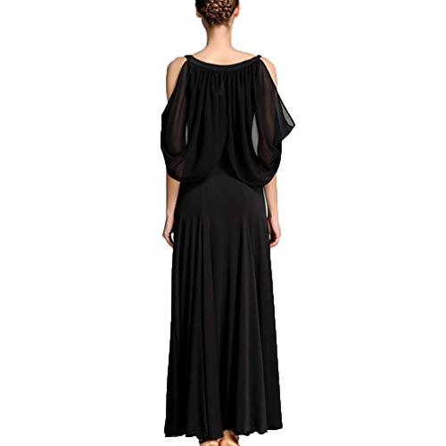 Vestido de baile profesional con cuello en V, para mujer, vestido de baile de flamenco, vestido de competición
