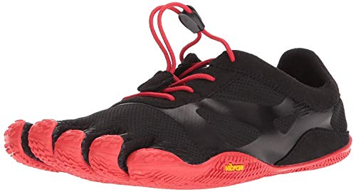 Vibram Fivefingers KSO EVO, Zapatillas de Deporte Hombre, Negro (Black/Red Black/Red), 45 EU