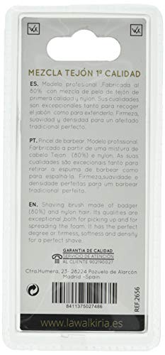 Walkiria WK, Brocha de afeitar (Mezcla Tejón) - 1 unidad