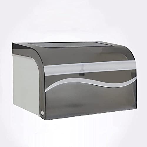 WCYPOT Portarrollos de Papel higiénico Caja de pañuelos de baño Perforación Gratuita Baño de baño Bandeja de Papel higiénico Estante de Papel higiénico Rollo de Papel Impermeable Papel de almacenam