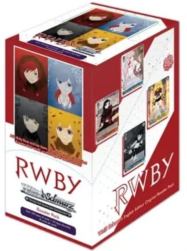 Weiss Schwarz Inglés RWBY Booster Box - 20 paquetes de 8 tarjetas cada uno!