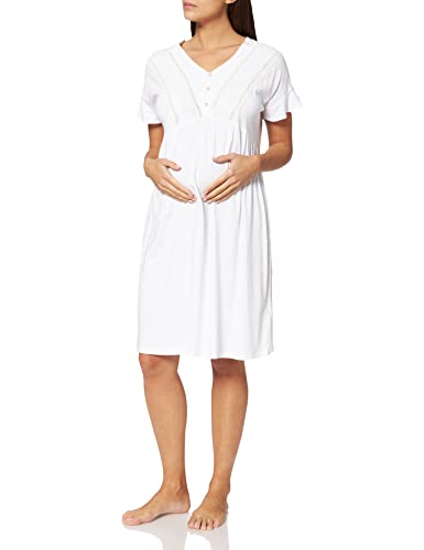 Women' Secret Camisón SHORT SLEEVES SHORT NIGHTDRESS CATEGORIA CAMISON 3632458 BLANCO ,L para Mujer