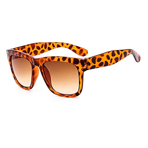 WQZYY&ASDCD Gafas de Sol Gafas De Sol Cuadradas con Ocular Barato, Gafas De Sol Vintage para Hombre Y Mujer, Gafas De Sol para Mujer, Anteojos Anti-UV para Hombre, Marrón