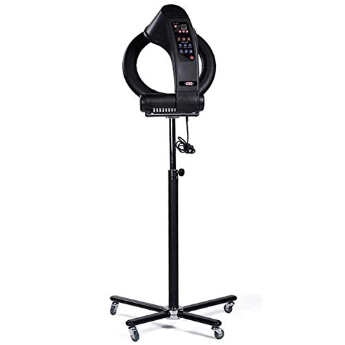 WRQ 950W En Pie Casco Secador De Pelo, Salón Pro, con Rolling Base, Peluqueria Multizona Pelo Color Procesador, Secadora Acelerador Ajustable Capucha Máquina