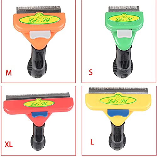 XKUN Cepillo para Perros Cómodo Peluquería para Mascotas Combate Cat Dog Horching Peine Puppy Gatito Remoción De Pelo Trimmer Peine-Dog-S,For Long Hair