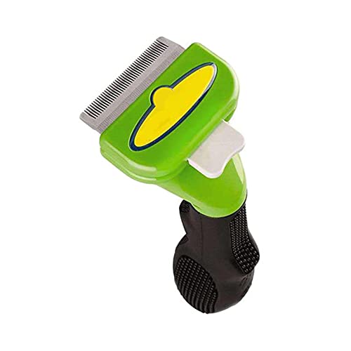 XKUN Cepillo para Perros Cómodo Peluquería para Mascotas Combate Cat Dog Horching Peine Puppy Gatito Remoción De Pelo Trimmer Peine-Dog-S,For Long Hair