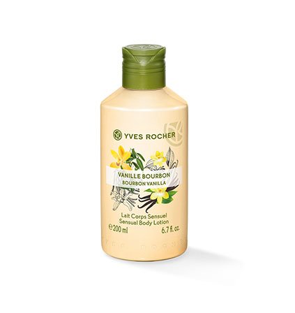 Yves Rocher Les Plaisirs Nature Leche corporal de vainilla, leche corporal hidratante, 1 frasco, 200 ml