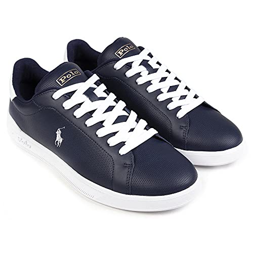 Zapatillas Polo Ralph Lauren Heritage Court II de Piel - Color - Azul Marino, Talla - 41