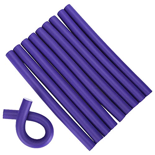 ZEVONDA Rulos para el Cabello - Rodillos para el Cabello Rodillos para Rizador de Espuma Flexible Productos de Peluquería Rizador para Pelo Largo, Mediano y Corto, 1.8cm / 10 piezas