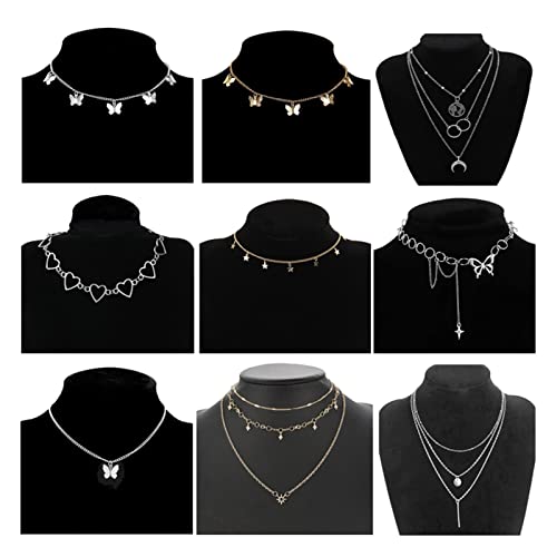 ZZSRJ Señoras Retro Multicapa Collar Colgante Colgante Collar Playa joyería Regalo (Metal Color : 16)