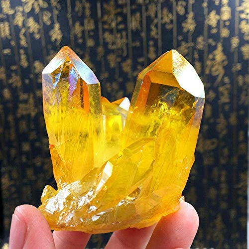1 Pieza de Cristal de Citrino Amarillo Natural, racimo de Cuarzo, espécimen de Piedras Preciosas, estatuilla, decoración del hogar