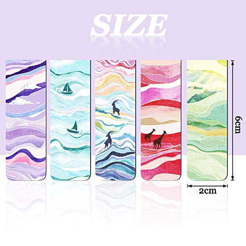 10 Piezas Marcadores de Libro de Capas de Colores Clips de Página Magnéticos Set de Marcapáginas Surtidas para Papelería Oficina Lectura Estudiantes