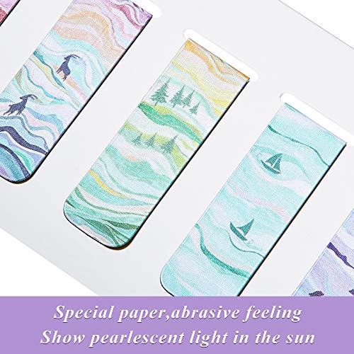10 Piezas Marcadores de Libro de Capas de Colores Clips de Página Magnéticos Set de Marcapáginas Surtidas para Papelería Oficina Lectura Estudiantes