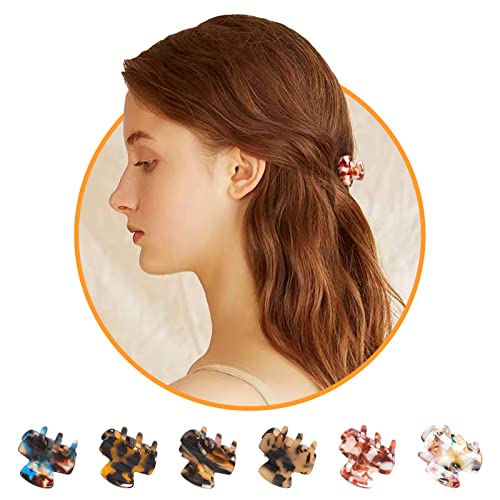 10 piezas Pinzas Pelo,Pinzas para El Pelo,Pinzas Pelo Mujer,Pinza Pelo,Pinzas Pelo Pequeñas(4 horquillas de metal gratis)