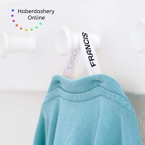 100 etiquetas para coser a la ropa. Etiquetas personalizadas de tela 100% ALGODÓN. Cintas de nombre para guarderías, escuelas, colegios y residencias.