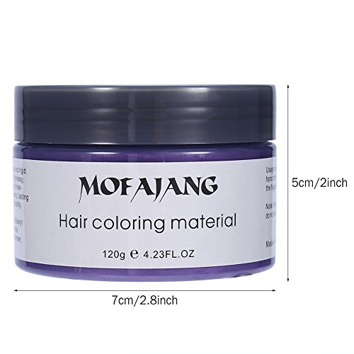 120 ML Cera temporal para colorear,cera color pelo,Crema Para Colorante Pelo Temporal duradera, profesional, cera - Color del cabello Crema Para Colorante Pelo para fiesta, cosplay (02#)