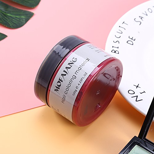 120 ML Cera temporal para colorear,cera color pelo,Crema Para Colorante Pelo Temporal duradera, profesional, cera - Color del cabello Crema Para Colorante Pelo para fiesta, cosplay (02#)