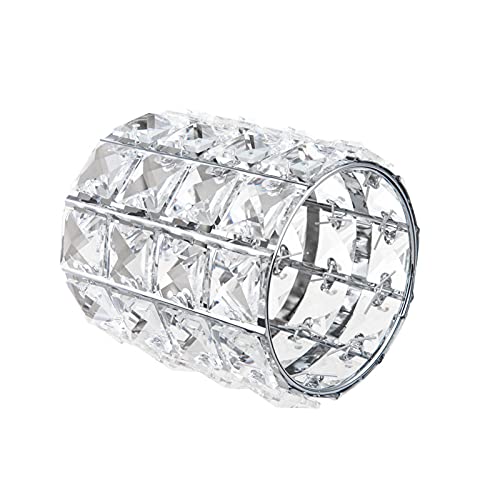 2 Piezas Cristal Titular de Cepillo de Maquillaje, Alldo Fashion Makeup Brush Pot Organizador de cosméticos, portalápices, Almacenamiento para tocador, baño