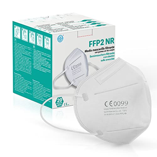 20 x Mascarilla FFP2 CE0099 Innovision Medical Mascarillas FFP2, Pack 20 Unidades Homologada