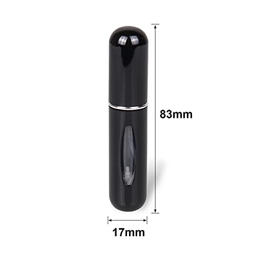 3pcs*5ml Atomizador de Perfume Recargable, Mini Portátil Atomizador,Pulverizador Perfume para Viaje,Rociador de Perfume Botella con Ventana en 3 Colores