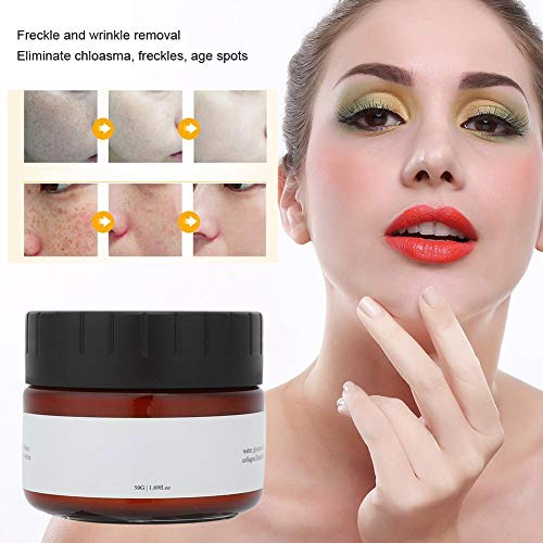 50g Crema de eliminación de manchas de pecas Manchas faciales Crema de eliminación de quemaduras solares Manchas de cloasma Melanina Manchas marrones Ilumina la piel